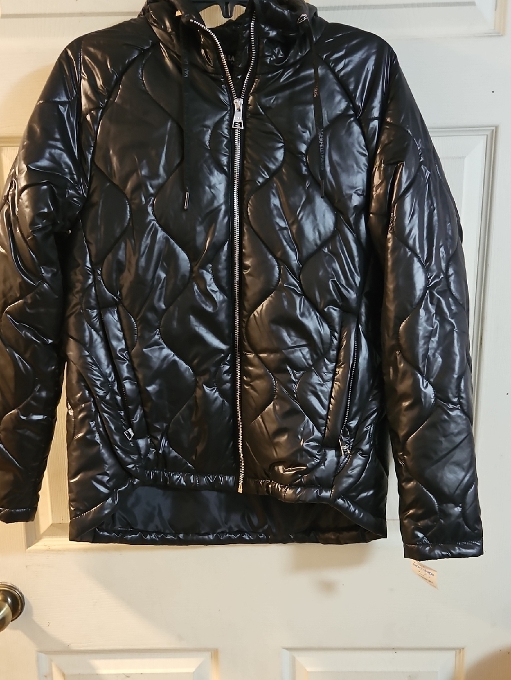 KARL LAGERFELD Women's Lightweight Quilted Puffer: BLACK: NEW WITH TAGS: SIZE S
